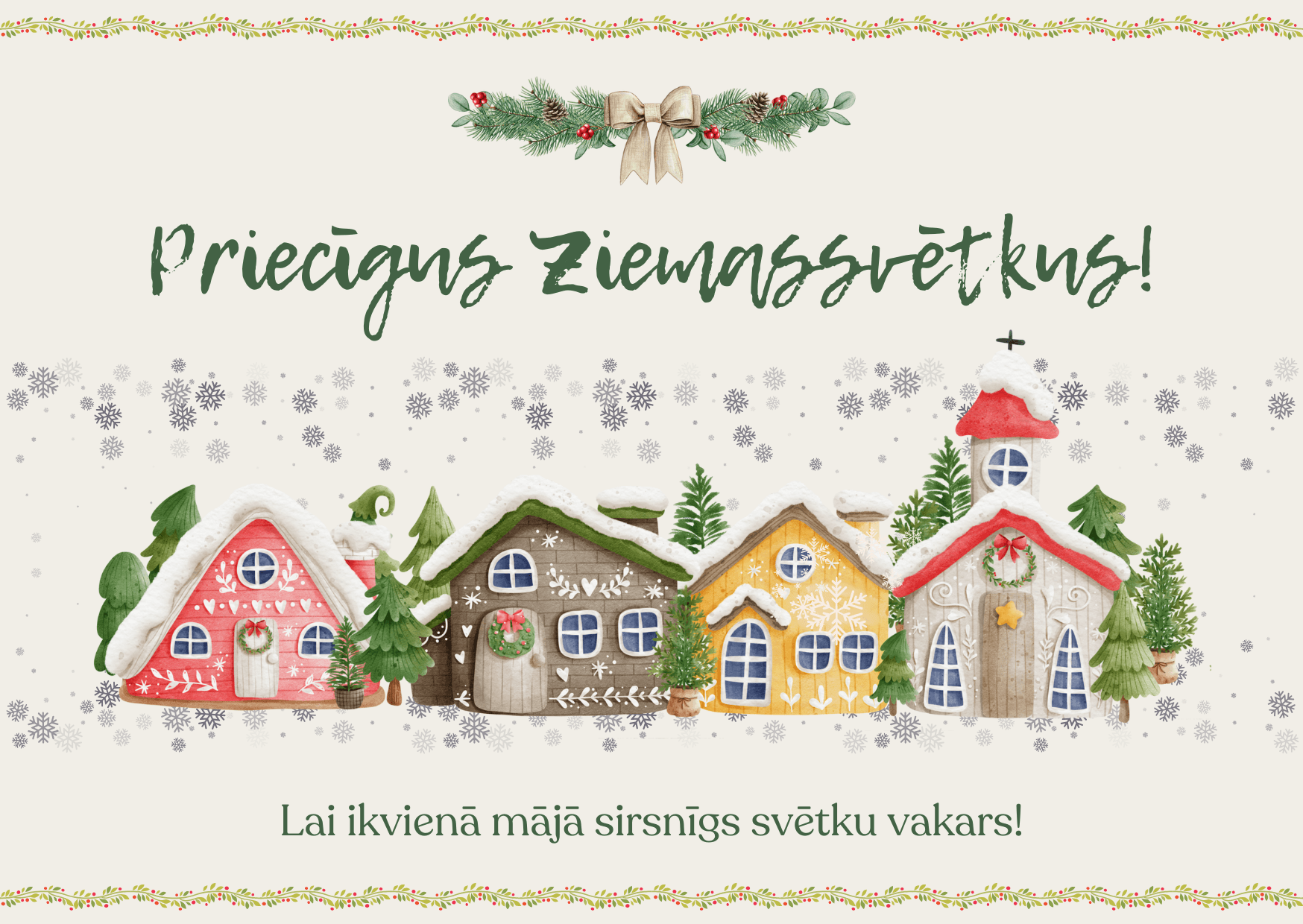 Priecīgus Ziemassvētkus!