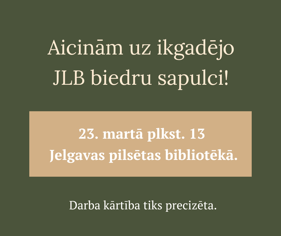 Ikgadējā biedru sapulce šogad notiks 23. martā