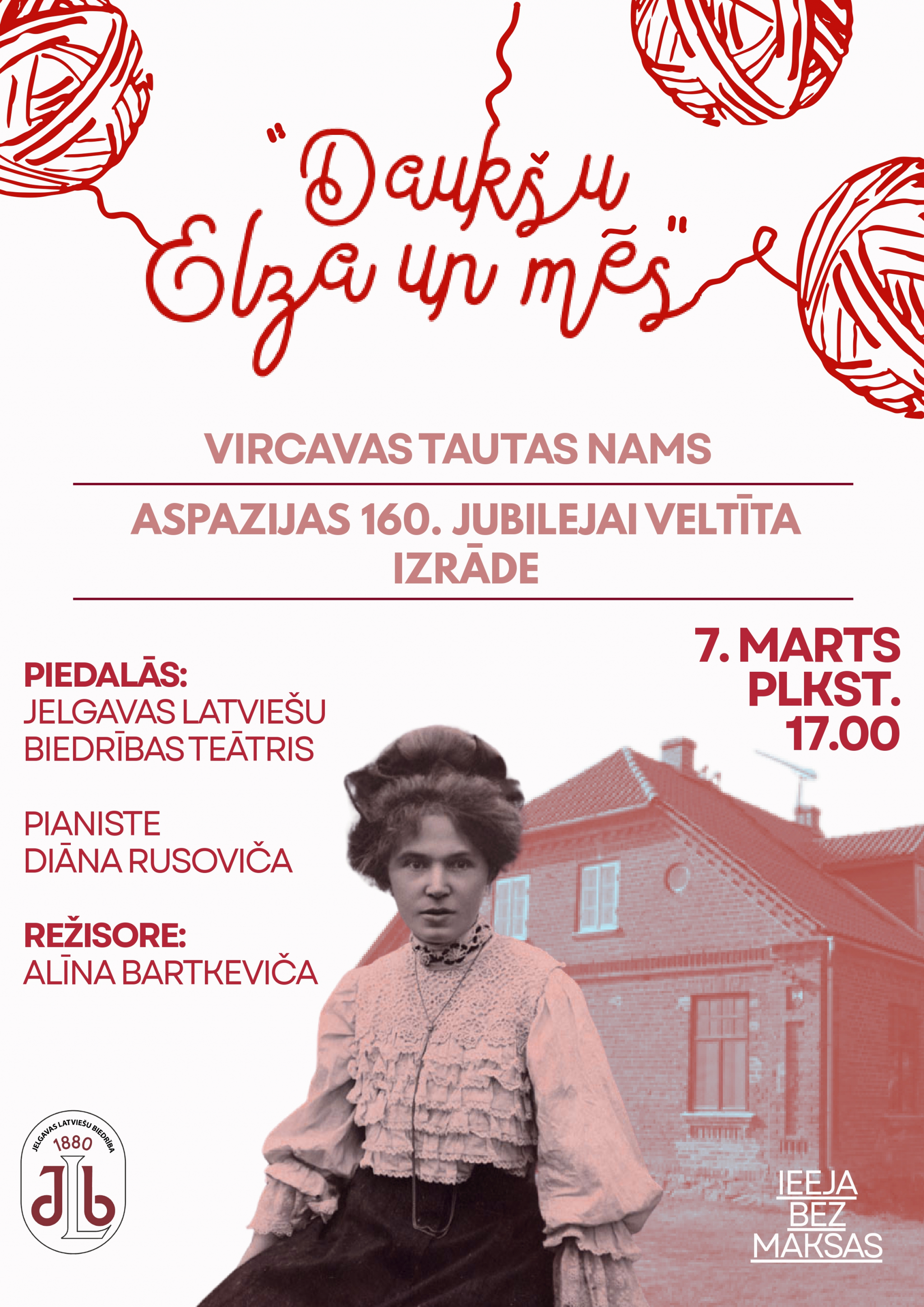 Aspazijai veltītā izrāde aicina 7. martā Vircavā 