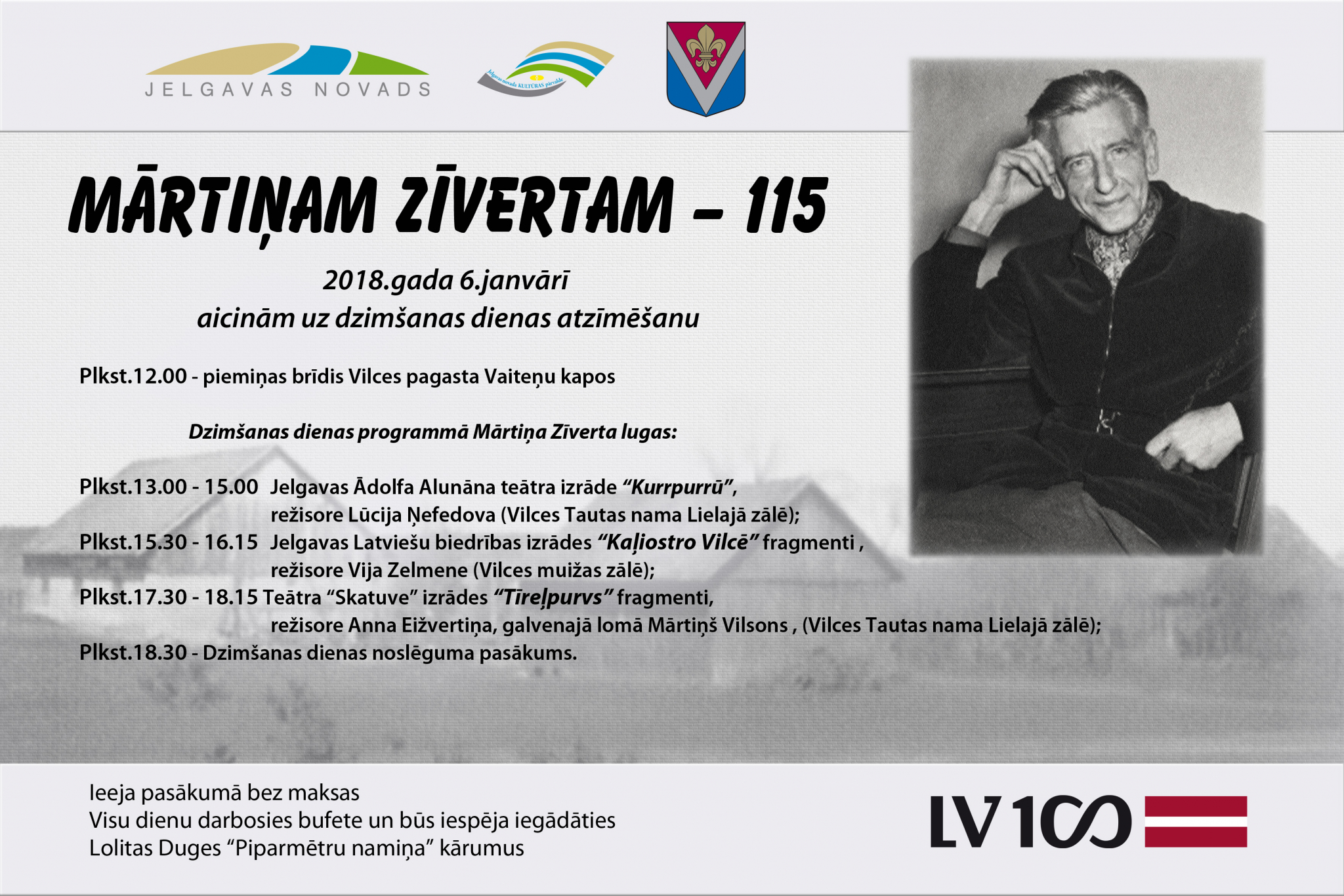 Svinēs Mārtiņa Zīverta jubileju 